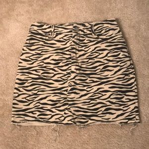 Princess Polly zebra print mini skirt
